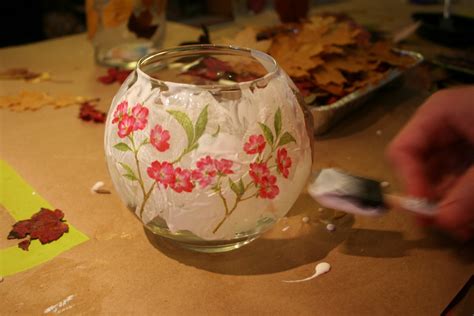 Pink And Green Mama Mod Podge And Decorative Napkin Votive Lanterns