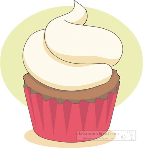 Cupcake Clipart Cupcake White Frosting