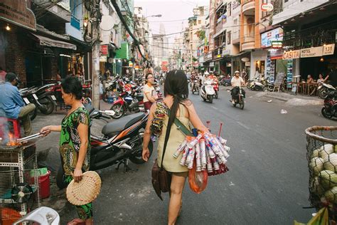 Walking Through The Streets Of Ho Chi Minh City Saigon Vietnam R