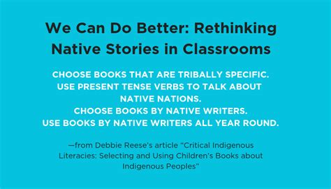 We Can Do Better Rethinking Native Stories In Classrooms Ncte
