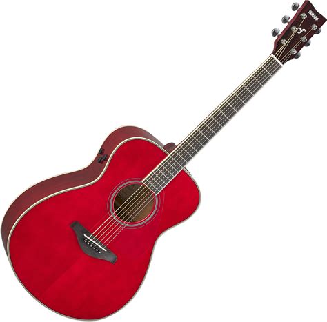 Yamaha Fs Ta Transacoustic Ruby Red Acoustic Guitar And Electro