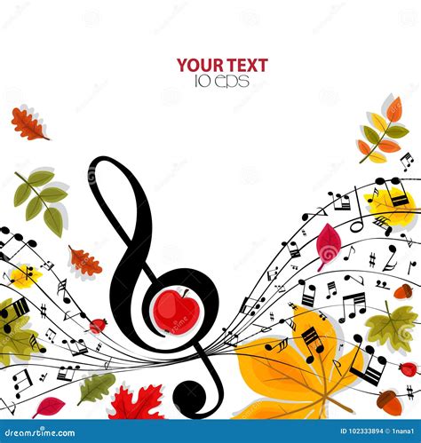 Autumn Musical Background Stock Vector Illustration Of Festival