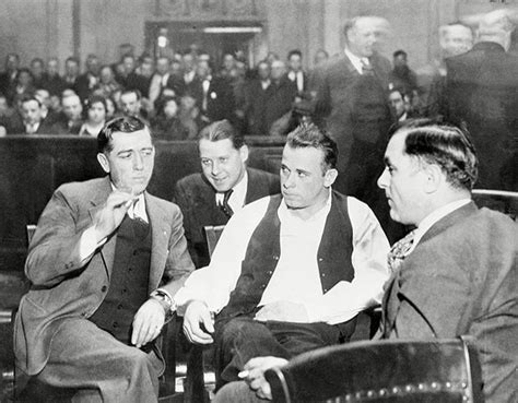 1934 American Gangster John Dillinger Surrounded By Associates At His