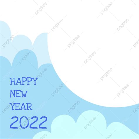 Happy New Years White Transparent Happy New Year Frame Cute New Year
