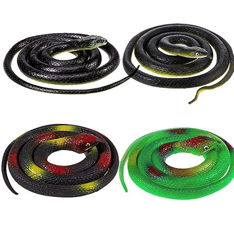 Buy Oljhfg 51 Inch Large Rubber Snakes To Scare Birds Away 4 Pieces
