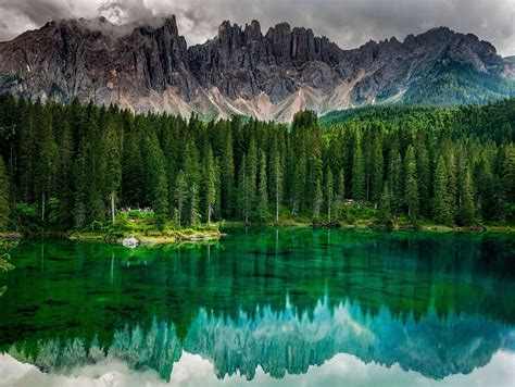 Fond Décran Des Arbres Paysage Forêt Montagnes Italie Lac La