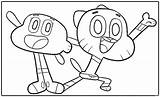 Gumball Coloringpagesfortoddlers Clouring Getcolorings sketch template