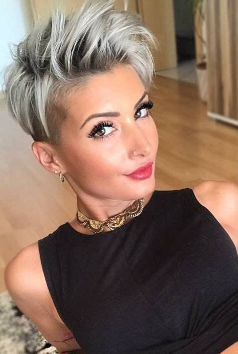 Short bold pixie hairstyle gives you extra energy to take on the world. Short Haircuts for Fine Hair And Round Faces