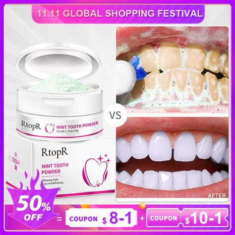 Rtopr Teeth Whitening Powder Pearl Essence Natural Dental Toothpaste