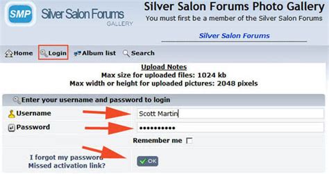 How To Post Photos Using The Silver Salon Forums Photo Gallery Smp