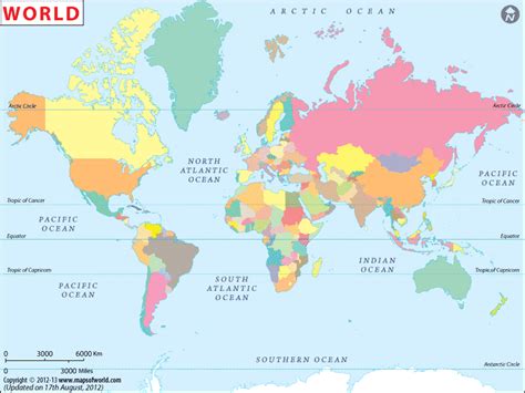 World Political Map Without Names Afp Cv