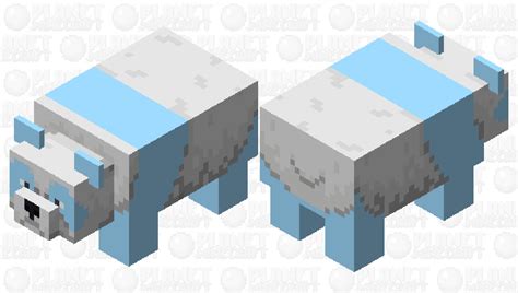 Light Blue Panda Minecraft Mob Skin