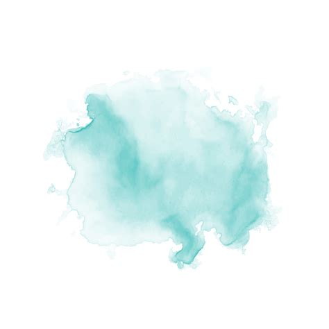 Abstract Mint Green Watercolor Water Splash On A White Background