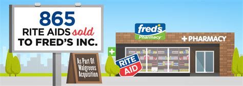 Freds Inc To Gain 865 Rite Aid Stores For Walgreens 94 Billion