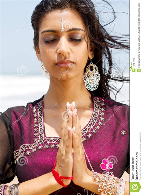 Meditation Stock Image Image Of Healthy Blue Pray 18487873
