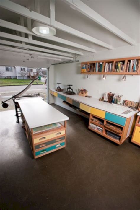 45 Brilliant Art Studio Design Ideas For Small Spaces Garage Art