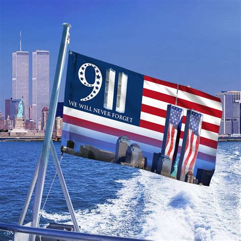 911 Grommet Flag We Will Never Forget 911 Patriot Day Bnn406gf Flagwix
