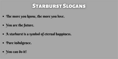 400 Catchy Starburst Slogans That You Will Love