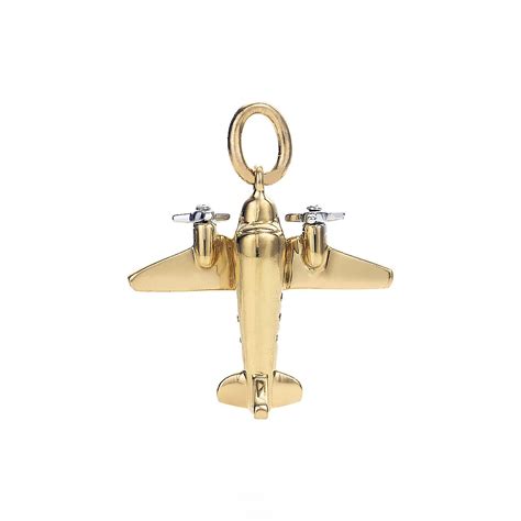 Airplane Charm Diamonds 18k Gold Tiffany And Co