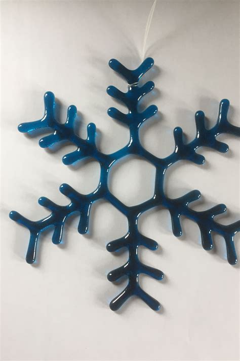 Fused Glass Snowflakes 7 For 22 And 9 For 25 And Can Be Done In Any Color Due To The
