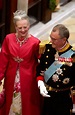 Queen Margrethe of Denmark and Prince Henrik inside Copenhagen ...