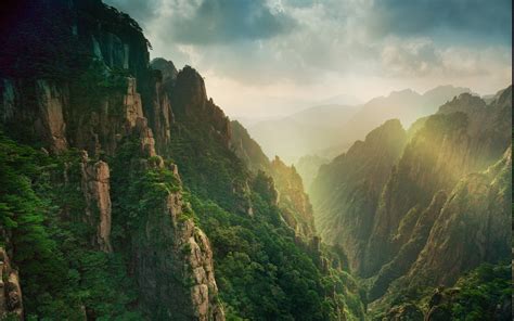 Wallpaper Sunlight Landscape China Rock Grass Sky