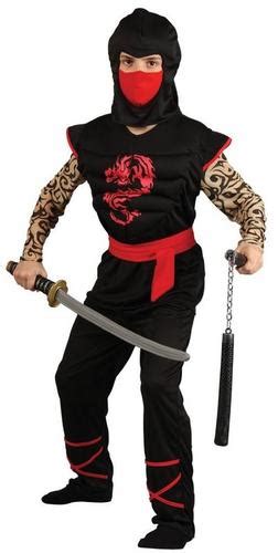Martial Arts Ninja Boys Fancy Dress Japanese Samurai Childrens Costumes