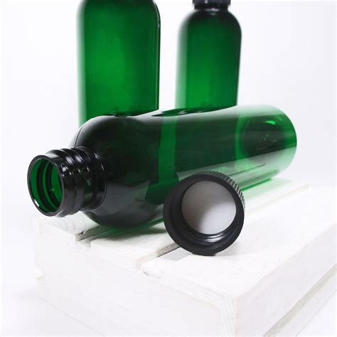 4 Oz Plastic Bottles Set Of 3 Green Squeeze Bottles Empty Etsy