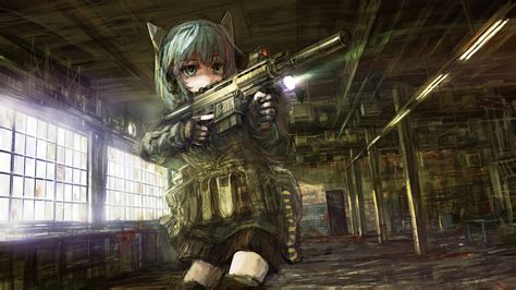 76 anime gun wallpapers on wallpaperplay. op center, Anime, Anime girls, Gun, Machine gun Wallpapers HD / Desktop and Mobile Backgrounds