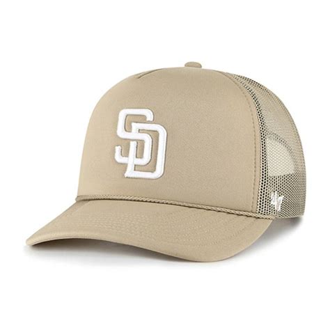 47 Khaki San Diego Padres Foamo Trucker Snapback Hat Modesens