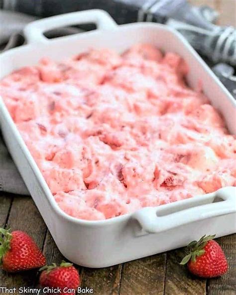 Strawberry Angel Food Dessert That Skinny Chick Can Bake