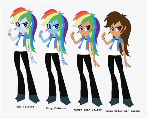 Human Rainbow Dash And Applejack