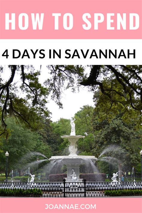 How To Spend 4 Days In Savannah Georgia Savannah Chat Best States