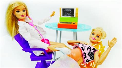 Barbie Baby Doll Videos A Doll Visit Barbie Doctor Youtube