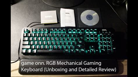 Game Onn Rgb Mechanical Gaming Keyboard Unboxing And Detailed