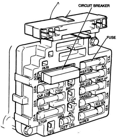 1975 Truck Fuse Box Diagram
