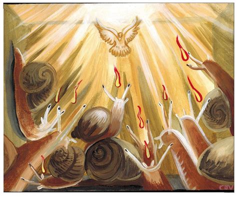 Descent Of The Holy Spirit On The Day Of Pentecost Me Acrylics On