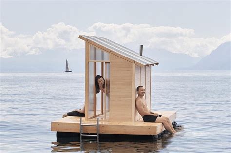 This Tiny Floating Sauna Is The Perfect Way To End A Day Spent Swimming