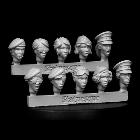 Heroic Scale Female Heads Small Veterans