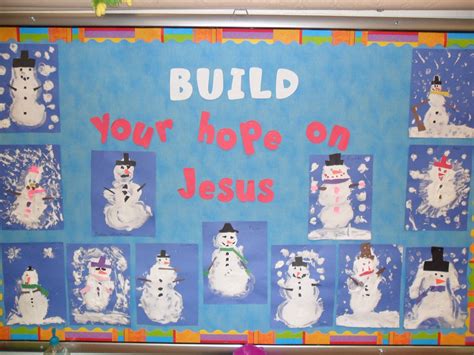 Winter Christian Bulletin Board | Christian bulletin boards, Christmas
