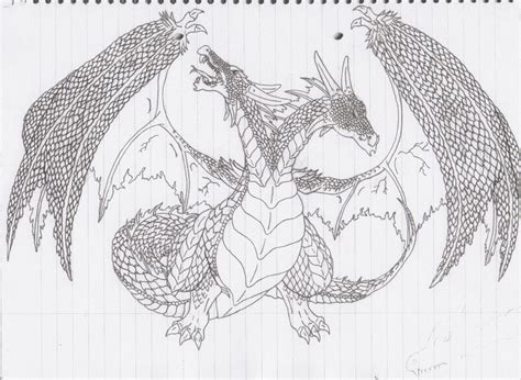 Two Headed Dragon By Viperade On Deviantart