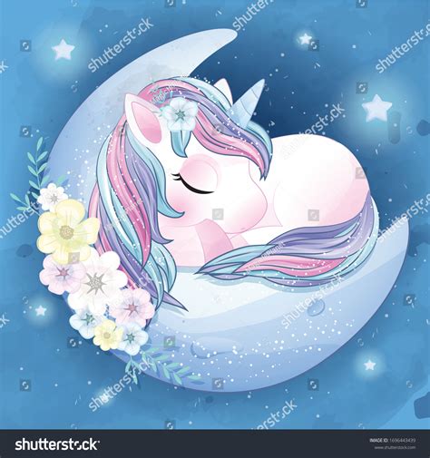 3607 Sleeping Baby Unicorn Images Stock Photos And Vectors Shutterstock
