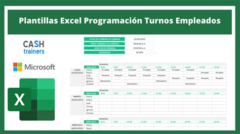 Plantillas Excel Programación Turnos Empleados
