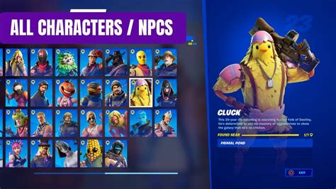 Fortnite All 46 Characters All Locations Guide Complete Character