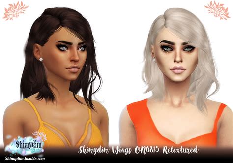 Shimydim Wings On0815 Hair Retextured Sims 4 Hairs