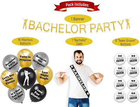 Brosash Bachelor Party Decorations Gold Bachelor Banner Etsy