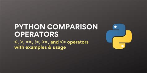 Python Comparison Operators Askpython