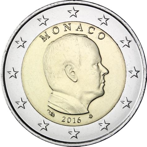 2 Euro Monaco Albert 2016 Le Comptoir De Leuro