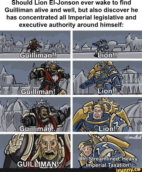 hould lion jonson ever wake to find guilliman alive and well but also discover he has