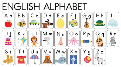 English Alphabet Illustrated Dictionary English Alphabet Illustrated